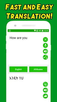 Amharic-English Translator android App screenshot 1